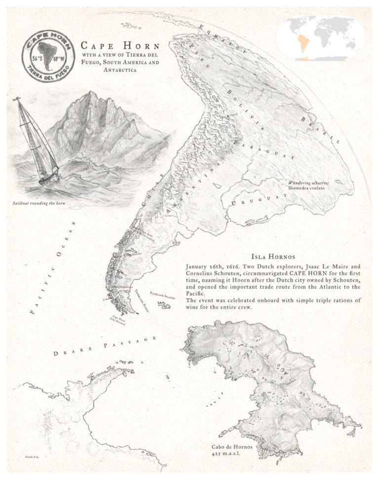 How I create Cape Horn map Filippo Vanzo Illustrator & Cartographer